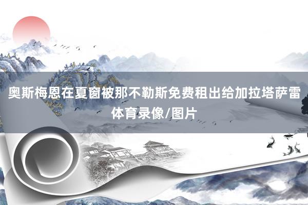 奥斯梅恩在夏窗被那不勒斯免费租出给加拉塔萨雷体育录像/图片