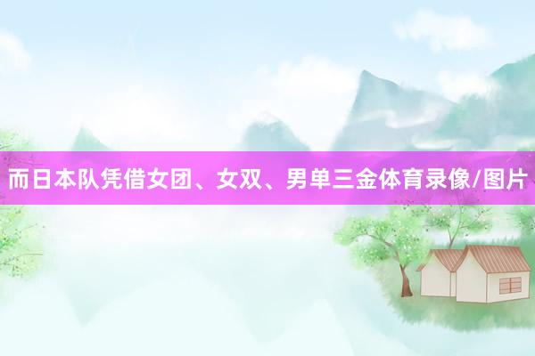 而日本队凭借女团、女双、男单三金体育录像/图片